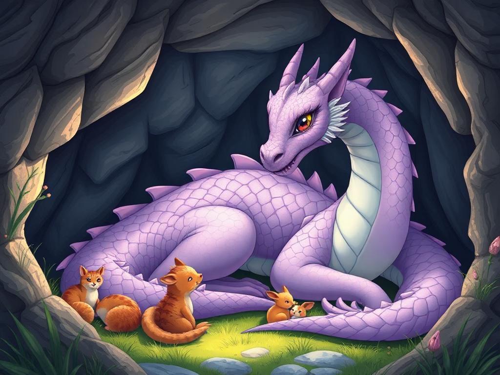 The Sleepy Dragon and the Midnight Treasure