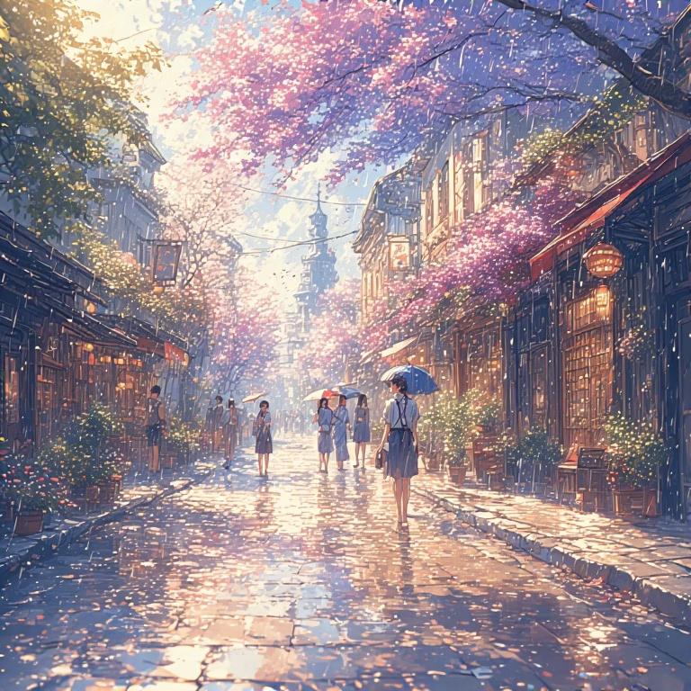 Chalk Rain on Armenian Street