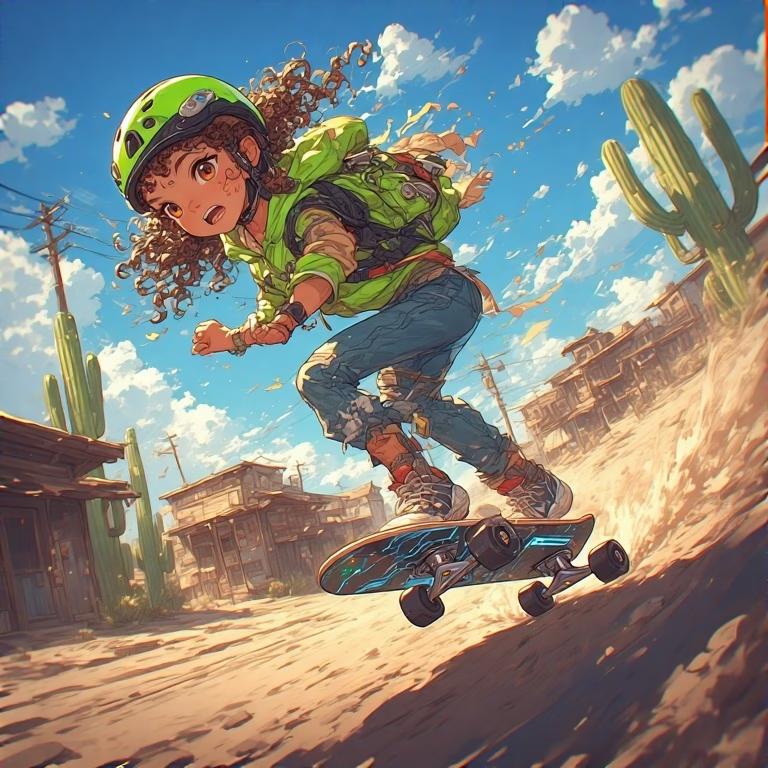 Skateboard Starship Showdown
