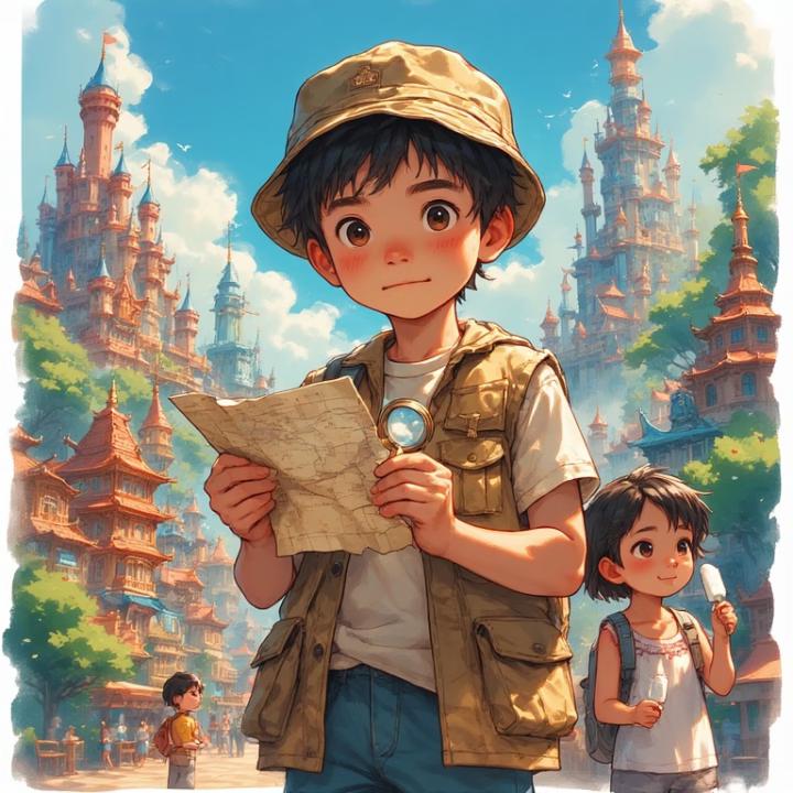 A rolled-up piece of yellowed paper