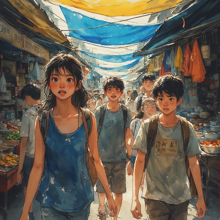 Lost Between the Market Stalls